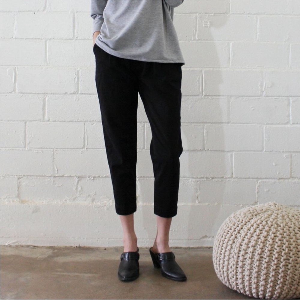 Esby Apparel Basin High Waist Pants Black Pleated Size XS - Picture 2 of 10